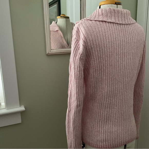 TOMMY HILFIGER KNITTED PINK SWEATER, SIZE: L - Picture 3 of 11